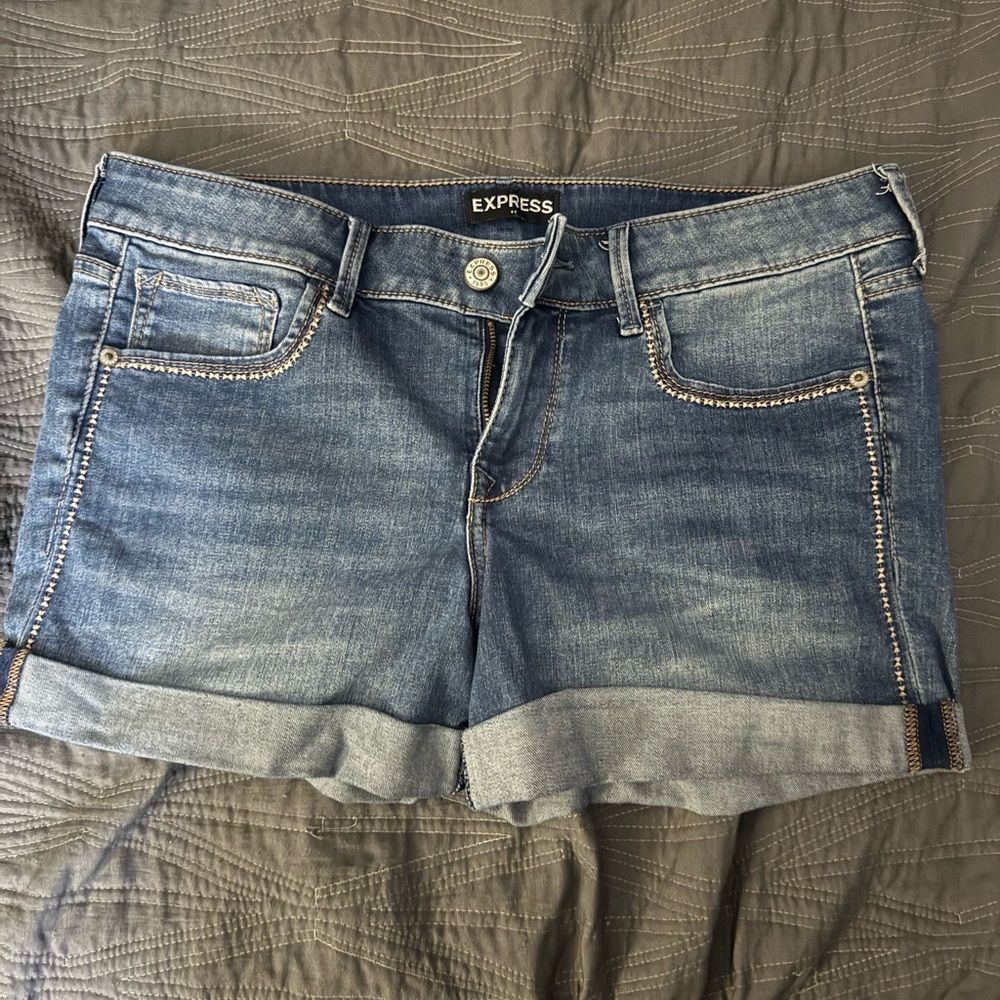 Express Women's Classic Blue Jean Shorts